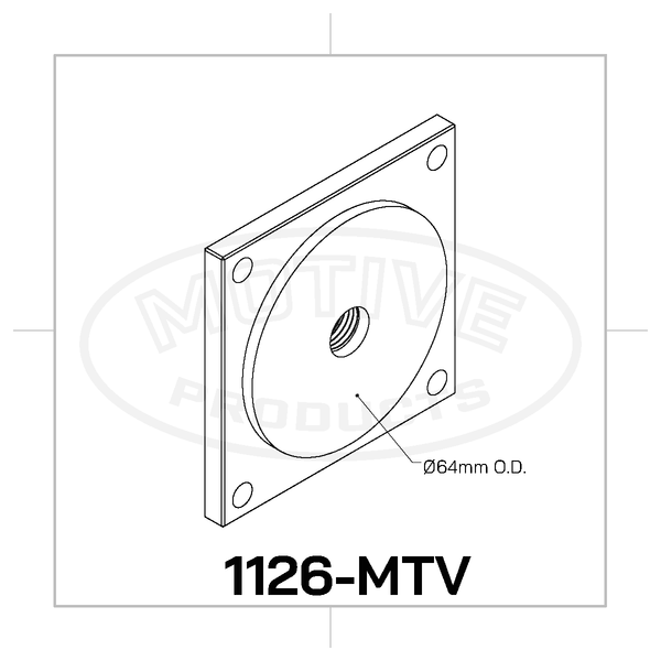 1126 Small Round Universal Brake Bleeder Adapter | Motive - Motive Products