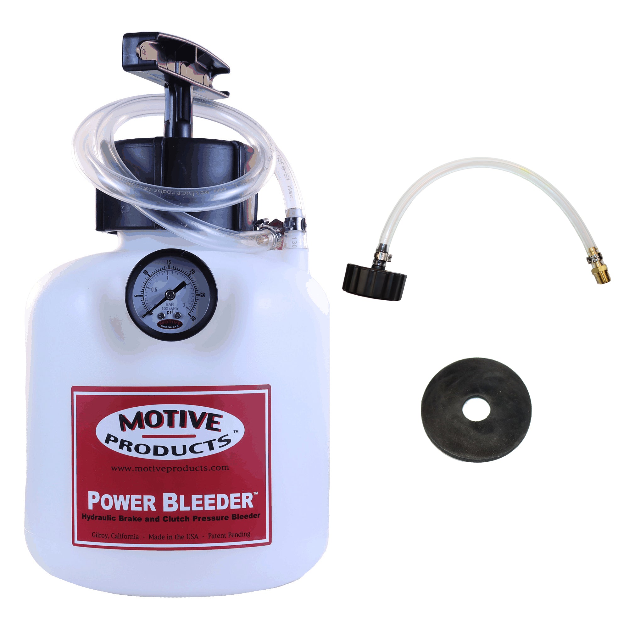 Motive Products 0100 ヨーロピアンパワーブリーダー2クォート 0100 European Power Bleeder – 2 qt Brake Bleeder | Motive