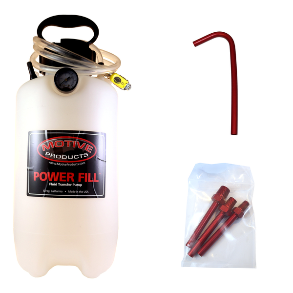 1965 PowerFill Pro 2 Gal + Engine Pre-Lube Adapters - Motive Products